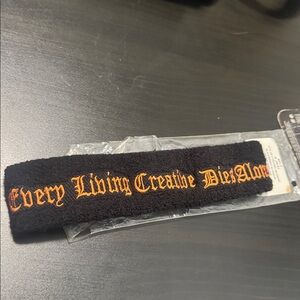 Black/orange rare vlone Headband